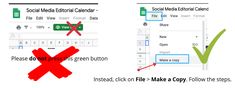 an image of the social media calendar button and how to check it on flickr