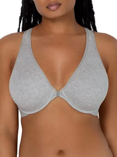 PRICES MAY VARY. Make getting ready easier with the Smart&Sexy Comfort Cotton Front & Back Close Racerback Bra. Duo-close design allows you customize the fit from the back and makes it easy for on and off with front closure. This racerback bra is made of soft, stretchy cotton and features lightly lined demi cups for extra comfort while highlighting your neckline. This sporty bra has pinch-free straps to ensure all-day support, while the ribbed elastic bottom band supports you throughout the day. Wide Strap Bra, Front Closure Bra, Demi Cup, Cotton Bras, Racerback Bra, Everyday Bra, Womens Bras, T Shirt Bra, Getting Ready