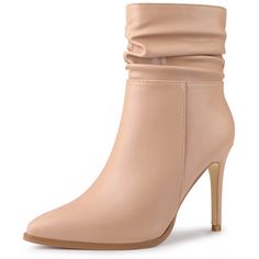 Shop Allegra K for slouchy pointed toe stiletto heel ankle boot you are looking for, get more women's stiletto heel for yourelf. Order now! Free Returns! Slouchy Ankle Boots, Slouch Ankle Boots, Tan High Heels, Dressy Boots, Heel Stretch, Tan Ankle Boots, Chunky Heel Ankle Boots, Buckle Ankle Boots, Womens Stilettos