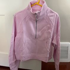 Nwt Lululemon Scuba Oversized Funnel Neck Half Zip Meadowsweet Pink M/L **Price Is Firm** Anna Claire, Lululemon Scuba, Pink M, Funnel Neck, Funnel, Half Zip, Lululemon Athletica, Womens Tops, Sweatshirts Hoodie