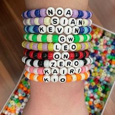 Fully Customizable Kpop (etc.) beaded bracelets!!  Please message me prior to purchasing with any colors/words you would like on the bracelet!! :) Staten Island, Embroidered Friendship Bracelet, Jewelry Bracelets, Bangles, Beaded Bracelets, Bracelet, Etsy Uk, Color, Jewellery Bracelets