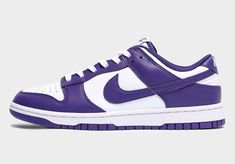 FREE EXPRESS SHIPPING! Our shipments consistently deliver to our customers well ahead of the estimated shipping time! Nike Dunk Low “Court Purple” Color: White/Court Purple Style Code: DD1391-104 Release Date: 2022 Dozens of netizens have taken to social media to express concerns over the Nike Dunk Low‘s saturation of the market, but Peter Moore’s 36-year-old design continues to do what it pleases. Ahead of 2022, the low-top silhouette has surfaced in a “White/Court Purple” colorway likely to la Dunk Low Court Purple, Nike Kicks, Jordan Shoes Retro, Purple Style, Hype Shoes, Shoe Inspo, Swag Shoes, Nike Fashion, Nike Dunk Low