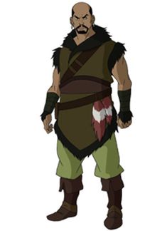 an animated avatar of a man with long hair and beard