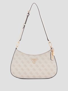 A current must-have with an updated silhouette. Shoulder bag in a Quattro G printed faux-leather construction features a front logo emblem, adjustable shoulder strap and a zip-top closure. Tas Prada, Luxury Bags Collection, Handbag Essentials, Girly Bags, Guess Bags, Fancy Bags, Bags Designer Fashion, Luxury Purses, Pretty Bags