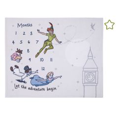 an image of children's placemats with cartoon characters on them and the words let the adventure begin