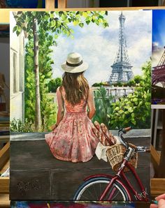 Canvas Painting For Competition, Eiffel Tower Painting Acrylic, Paris Painting Acrylic, Paris Drawing, Canvas Art Painting Acrylic, Paris Painting, Photo Awards, Soyut Sanat Tabloları