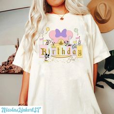 Disney  Shirt, Disney Birthday Girl Shirt, Disney Birthday Shirt, Disneyland Shirt, Minnie Birthday Tee, Birthday Family Shirt Cute Disney Birthday Outfits, Tee Shirts Birthday, Disney 30th Birthday Shirt, Magic Kingdom Birthday Party Theme, Disney World Birthday Shirt, Disneyland Birthday Shirts, Disneyland First Birthday, Disney Birthday Outfit, Birthday Disney Shirts