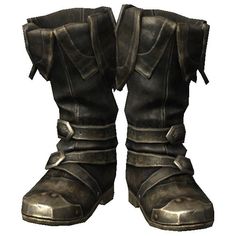 an old pair of boots with straps and buckles