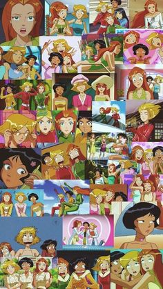 the many faces of princesses in cartoon form, all with different expressions and hair colors