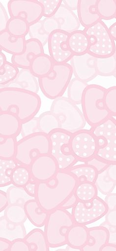 many pink hearts on a white background