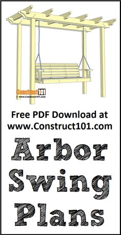 the arbor swing plans are available for free