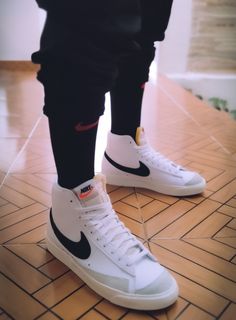 Shoes, nike, blazer, sneakers Gym Sneakers Outfit, Girls Shoes Teenage, White Vans Shoes, Best Casual Shirts, Nike Shoes Air Force