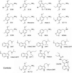 the structure and formulas of different types of benzolene in various forms, including