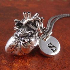 Heart Anatomical, Anatomical Heart Pendant, Doctor Jewelry, Medicine Quotes, خواتم خطوبة, Studying Medicine, S Letter Images, Sana Khan, Medical Jewelry