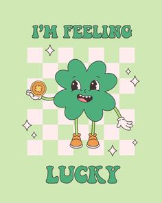 Trendy retro cartoon character clover with four leaf and gold coin. Happy Saint Patrick's Day. Groovy style, vintage, 70s 60s aesthetics 60s Cartoon Style, St. Patrick's Day, Four Leaf Clover Aesthetic, Groovy Aesthetic 70s, Tubby Toast, Vintage Cartoon Aesthetic, Clover Cartoon, Retro Character Design, Retro Cartoon Characters