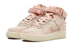 Nike Womens WMNS Air Force 1 HI UT Particle Beige AJ7311-200 Nike Force 1, Rugged Boots, Nike Air Force 1 High, Womens Hiking Shoes, Air Force 1 High, Nike Id, Sneakers Puma, Travel Shoes, Women Sneakers