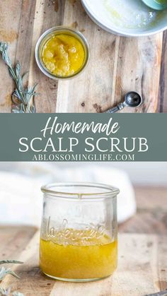 Making your own DIY scalp scrub recipe couldn't be easier to gently exfoliate dry skin, increase scalp health, and reveal soft hair. This clarifying recipe has done wonders for my dandruff and dry itchy scalp. #ablossominglife #diyscalpscrub #scalpscrub #dandruss