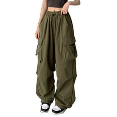 Womens Baggy Cargo Pants Streetwear Hop Joggers Sweatpants Drawstring Casual Loose Wide Leg Trousers Material: Polyester Color: as the picture shows, (Due to the difference between different monitors, the picture may have slight color difference. please make sure you do not mind before ordering, Thank you!) Package weight: 0g Package size: 25x20x4cm,(Please allow 1-3mm error due to manual measurement. please make sure you do not mind before ordering.) Business Casual Womens Pants on Pants for Women Casual Size chart: Size:S Waist:62-70cm/24.41-27.56'' :108cm/42.52'' Length:94cm/37.01'' Size:M Waist:64-72cm/25.20-28.35'' :110cm/43.31'' Length:95cm/37.40'' Size:L Waist:66-74cm/25.98-29.13'' :112cm/44.09'' Length:96cm/37.80'' Size:XL Waist:68-76cm/26.77-29.92'' :114cm/44.88'' Length:97cm/38.1 Celana Kargo, Cargo Pants Streetwear, Women Sweatpants, Casual Cargo Pants, Pants Y2k, Y2k Pants, Pants Baggy, Baggy Cargo Pants, Streetwear Mode