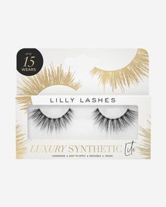 Lilly Lashes | Luxury Synthetic Lite Lashes | Envy False Lash | Front of Box Bridal Lashes, Wispy Layers, Lash Storage, Flared Lashes, Lilly Lashes, Lash Style, Perfect Cat Eye, Almond Eyes, Lashes False