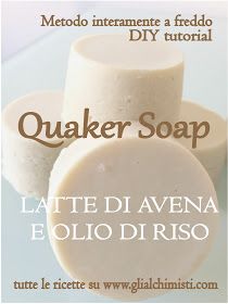 a soap bar with the words quaker soap written in spanish and english on it