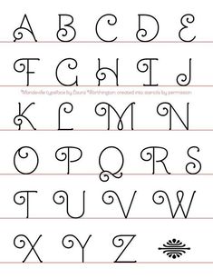 the alphabet is lined up and ready to be used in this drawing lesson for kids