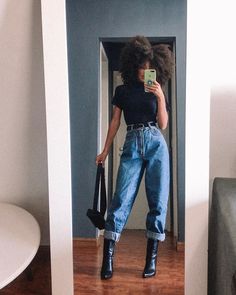 Calça slouchy: 40 LOOKS versáteis e estilosos com a peça [TENDÊNCIA] Glass Animals Concert Outfit, Modern Fall Outfits, Stil Rock, Outfit Trends, Lara Croft, Mode Inspo, 가을 패션, Looks Style, Lookbook Outfits