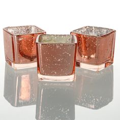 Richland Rose Gold Mercury Square Votive Holder Square Candle Holders, Bouquet Succulent, Home Weddings, Selling Candles, Votive Holder, Glass Holder, Glass Holders, Simple Elegant, Votive Candles