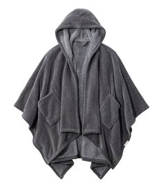 Wrap up in extra comfy, cozy bliss: our warm, plush wearable throw features cozy chenille on one side and super soft sherpa fleece on the other. One size fits all. 100% polyester plush knit. Machine wash and dry. The warmth of a throw and the comfort of a hooded wrap, all in one. Two pockets to keep hands warm or store phone. Hooded style helps keep neck warm. Great for wearing at home, on the deck, in the RV and more - also makes a great gift. Imported. | Cozy Chenille Wearable Throw, Polyester Moisture-wicking Fleece Hooded Hoodie, Snuggle Blanket Hoodie, Wearable Blanket Hoodie, Ultra Soft & Cozy Blanket Sweatshirt, Soft-washed Cotton Hooded Sweatshirt, Bedroom Blanket, Grey Throw, Hoodie Blanket, Kids Outerwear