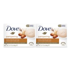 This bathing beauty bar, made with gentle cleansers, is designed to offer you a luxurious and soothing shower experience that not only cleanses but also deeply nourishes your skin. This nourishing Dove Body Soap provides 3-in-1 benefits for your skin as it cleanses, moisturizes, and nourishes your skin simultaneously, leaving you with silky soft skin after every shower. Enriched with Dove's unique ¼ moisturizing cream, this mild and gentle soap deeply hydrates your skin while strengthening its natural moisture barrier. Its dermatologically approved gentle formula ensures that it is suitable to use on the body as well as the face. 3-In-1 BENEFITS WITH DOVE SOAP: Dove Pampering Beauty Cream Bathing Bar with Shea Butter & Vanilla combines gentle & mild cleansers to provide you with 3-in-1 ben Dove Bar Soap, Vanilla Bars, Vanilla Soap, Mild Cleanser, Beauty Cream, Baby Lotion, Gentle Cleanser, Candle Wax Melts, Baby Oil