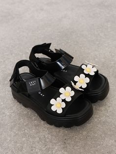 Melissa x LO Black & White Kick Off Sandal – Lazy Oaf Sepatu Platform, Plastic Sandals, White Kicks, Lazy Oaf, Sandal Platform, Girly Shoes