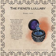 an advertisement for the friend's lullaby, with a drawing of a woman in a ring