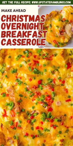 Christmas Overnight Breakfast Casserole Christmas Breakfast Side Dishes, Freeze Breakfast Casserole, Christmas Brunch Healthy, Breakfast Casserole Without Hashbrowns, Christmas Breakfast Pastries, Breakfast Casseroles Make Ahead, Easy Christmas Brunch Ideas, Christmas Casseroles, Christmas Day Brunch