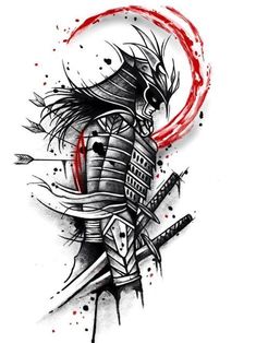 Japanese Samurai Tattoo, Japanese Symbols Tattoo, Cybersigilism Tattoo, Half Sleeve Tattoos Sketches, Japanese Tattoos For Men, Hyper Realistic Tattoo, Sketch Style Tattoos