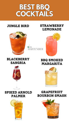 BBQ Cocktails Bbq Drinks Alcohol, Bartender Tips, Blackberry Sangria, Bbq Drinks, Bbq Dishes, Cocktail Shots