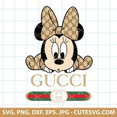 Gucci Logo Printable, Disney Gucci, Gucci Svg, Gucci Pattern, Baby Disney Characters, Minnie Mouse Baby, Random Products, Pattern Svg, Svg Disney