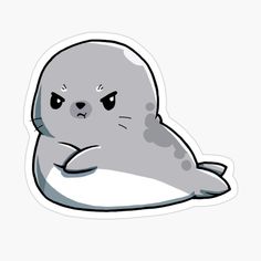 Dugong Cute, Cute Seal Drawing, Seals Cute, Seal Illustration, Seal Cartoon, Kawaii Cat Drawing, Lion Drawing, Perspective Drawing Architecture, Cute Seals