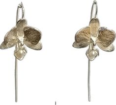 Orchids, Hand Made, United Kingdom, Stud Earrings, Drop Earrings, Collage, Sterling Silver, Ships, Silver