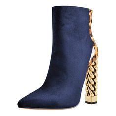 Handcrafted US sizing. Fits true to size. Heel Height: 4.72" / 120 mm approx Product measurements were taken using size 8. Please note that measurements may vary by size. Navy Blue Boots, Boots Leopard, Blue Leopard Print, Blue Leopard, Blue Boots, Block Heel Ankle Boots, Heel Ankle Boots, Loafers Shoes, Handmade Shoes