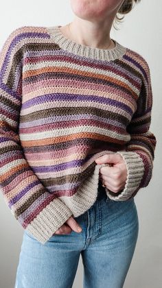 the sedona pullover crochet pattern is easy to knit and perfect for beginners