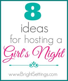 Here are 8 great ideas for planning your own Girl’s Night In — a night to unwind with your girlfriends, enjoy great snacks, fun games, and good conversation! #girlsnight #partyideas #partyplanning Ideas Sleepover, Great Snacks, Fun Sleepover Games, Hosting Ideas, Bunco Party, Girl Sleepover, Night Pajama