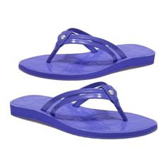 Brand: Coach Color: Periwinkle Blue Size: 7 Medium Condition: New With Tag Fabrication: Man-Made Materials Embellishment: Embossed Rubber Type Of Design: Round Toe Thong Slip-On Sandal Upper: Synthetic Sole: Rubber Heel Height: 0.5'' Platform Height: 0.25'' Padded Insole Measurements: Height: ½” Bundle & Sale Offers Are Always Welcome Please Don’t Lowball Me! Periwinkle Blue, Rubber Heels, Flip Flop, Slip On Sandal, Women's Shoes Sandals, Flip Flops, Shoes Sandals, Fashion Shoes, Heel Height