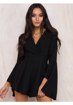 Women's Playsuits Online Australia - Princess Polly Black Romper Dress, Long Sleeve Playsuit, Sporty Dress, Classy Dress Outfits, Playsuit Romper, Nightingale, Lace Romper, Looks Chic