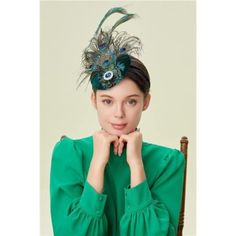 Material: Peacock Feathers, Rhinestones And Alloy. Size: One Size Fits Most With Gently Bendable Headband. Design: Peacock Feathers Gathered Together With Sparkling Rhinestone, This Classy Fascinator Is Overflowing With Elegance And Vibrancy. Delicate Floral Designed Feathers Around The Rhinestones Make The Fascinator More Than Eye-Catching. Features: The Headband And Clip Are Separate From The Fascinator, Which Enables You To Fashion The Fluffy Fascinator At Any Angle You Please. Elegant Fascinator Classy, Peacock Fascinator, Headband Design, Hat Tea Party, Derby Fashion, Fashion Designers Famous, Floppy Sun Hats, Fall Hats, Fascinator Hat