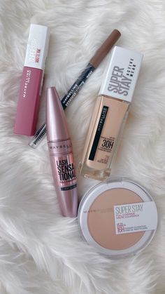 Makeup Products Maybelline, Maybelline Products Aesthetic, Make Up Essentials 2023, Maybelline Makeup Aesthetic, Latina Make Up Products, Mabeline Makeup, Maybelline Aesthetic, Maybelline Makeup Products, Maybelline Products