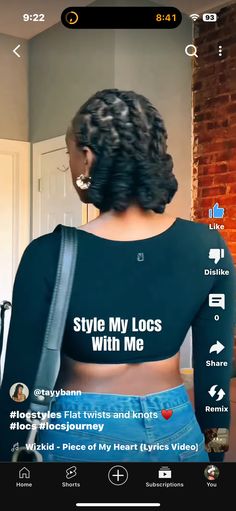 Micro Locs, Loc Journey, Flat Twist, Braid Hairstyles, Video Home, Hair Inspo