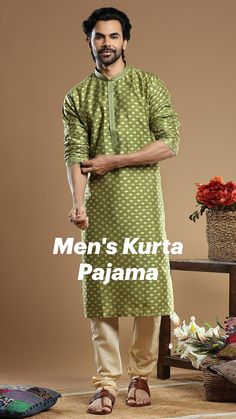 Men's Kurta Pajama, Kurta Pajama, Neck Dress, High Neck, High Neck Dress