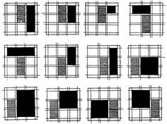 six different types of windows with black and white lines on them, each one being drawn by