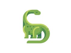 the letter s is made up of green dinosaurs