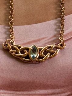 Solid Copper Celtic Knot Necklace with a Blue Topaz stone #CTN116 Pendant is 5/8 of an inch wide x 1 1/4 inches long. Celtic Knot Necklace, Copper Jewellery, Blue Topaz Stone, Jewellery Sets, Topaz Stone, Knot Necklace, Celtic Knot, Blue Topaz, Jewelry Sets