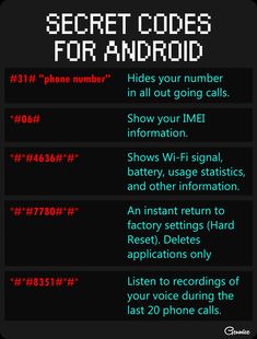 the secret code for an android phone number